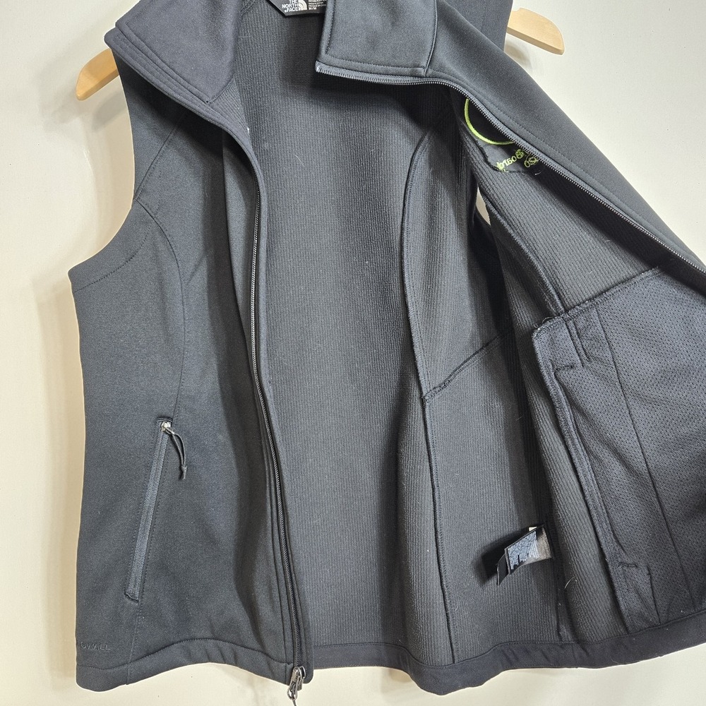 The North Face‎ Vest Womens Sz M Full Zip Sleeveless Black Advisory Board Logo - Picture 7 of 11